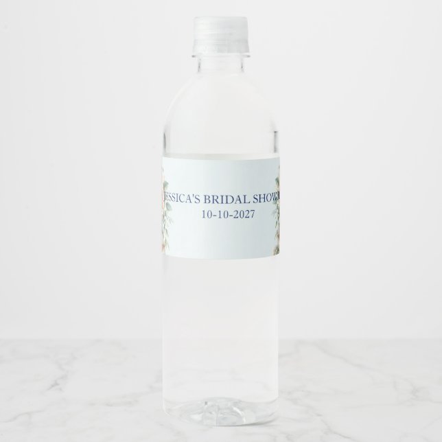 Rótulo De Garrafa De Vinho Chá de Bebê de Sua Próx Capítulo Água  (Frente)