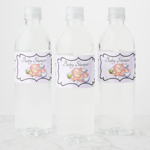 Rótulo De Garrafa De Vinho Chá de Bebê Personalizado