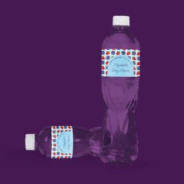 Rótulo De Garrafa De Vinho Chá de fraldas Berry Sweet