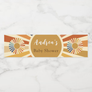 Rótulo De Garrafa De Vinho chá de fraldas da Boêmia do Chá de fraldas dos ano