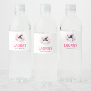 Rótulo De Garrafa De Vinho Chá de fraldas de Bruxa Fantasma Rosa