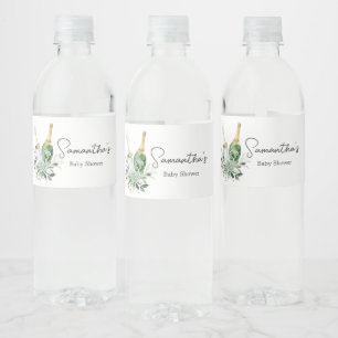 Rótulo De Garrafa De Vinho Chá de fraldas de frascos de preenchimento