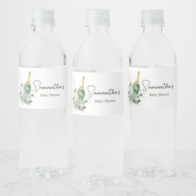 Rótulo De Garrafa De Vinho Chá de fraldas de frascos de preenchimento (Garrafas)