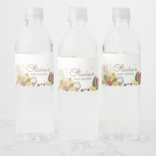 Rótulo De Garrafa De Vinho Chá de fraldas De Mercado De Agricultores Cultivad