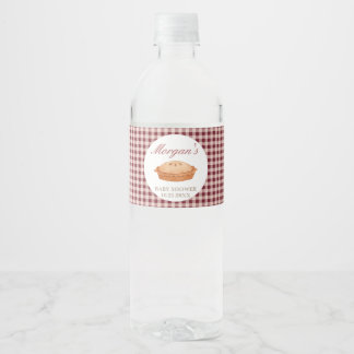 Rótulo De Garrafa De Vinho Chá de fraldas de tarte