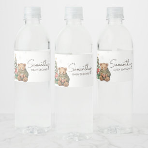 Rótulo De Garrafa De Vinho Chá de fraldas do Urso de Inverno