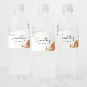 Rótulo De Garrafa De Vinho Chá de fraldas Neutro de Bomba Minimalista