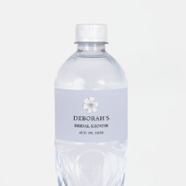 Rótulo De Garrafa De Vinho Chá de Noiva Flor de Lilás