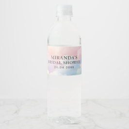 Rótulo De Garrafa De Vinho Chá de Noiva Nove Nuvens