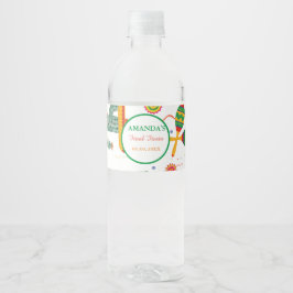 Rótulo De Garrafa De Vinho Chá de panela Final Fiesta do mexicano Taco Bout L