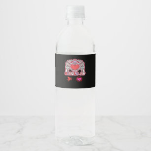 Rótulo De Garrafa De Vinho Citação do Dia das Bruxas - Slogan Cute Cérebro