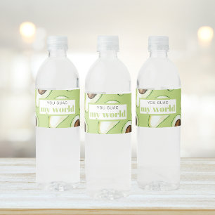 Rótulo De Garrafa De Vinho Citação do Diário Verde Avocado Moderno