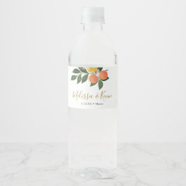 Rótulo De Garrafa De Vinho Citrus Orange e Lemons