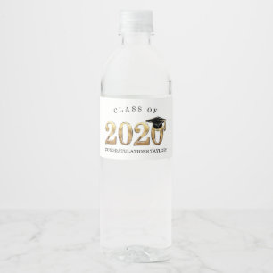 Rótulo De Garrafa De Vinho Classe de graduação de Parabéns 2020