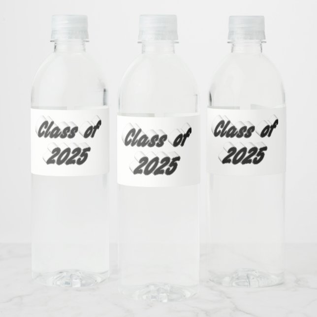 Rótulo De Garrafa De Vinho Classe de graduação em tiografia negra em 2025 (Garrafas)