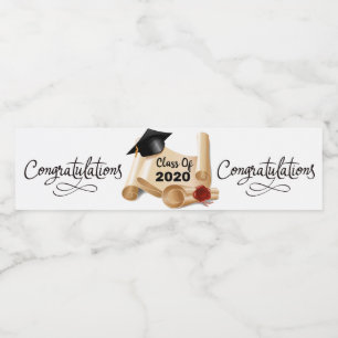 Rótulo De Garrafa De Vinho Classe Graduação 2020