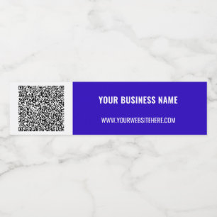 Rótulo De Garrafa De Vinho Código QR Informações de Verificação Texto Persona