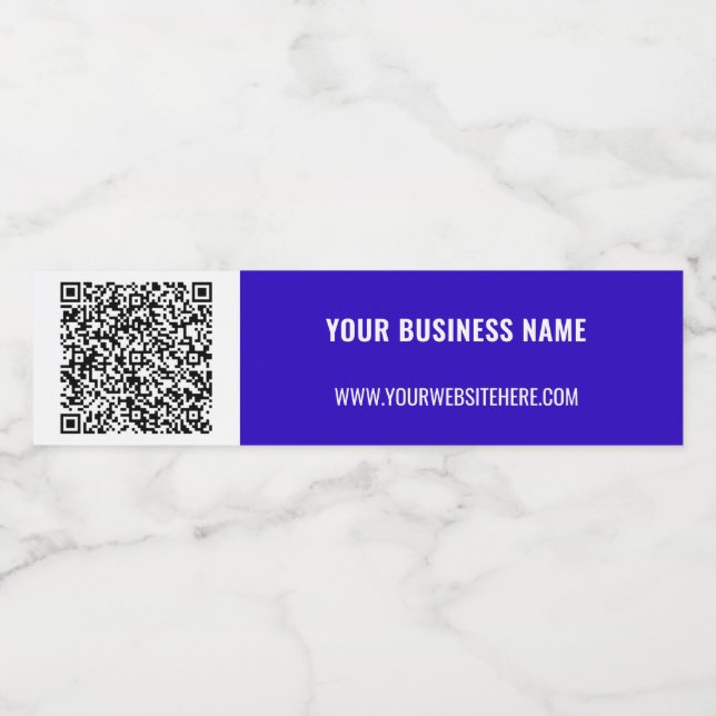 Rótulo De Garrafa De Vinho Código QR Informações de Verificação Texto Persona (Rótulo Único)