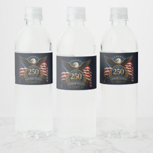 Rótulo De Garrafa De Vinho Comemoração de 250 anos EUA Presente Patriótico