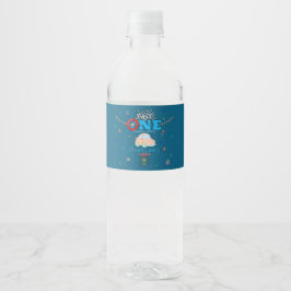Rótulo De Garrafa De Vinho Convite de Aniversário de 1 Ano de Menino de Corri