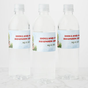 Rótulo De Garrafa De Vinho Cookout de Reunião Familiar no Parque