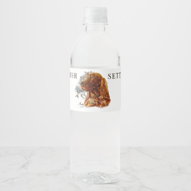 Rótulo De Garrafa De Vinho Cortador irlandês com faisão (Frente)
