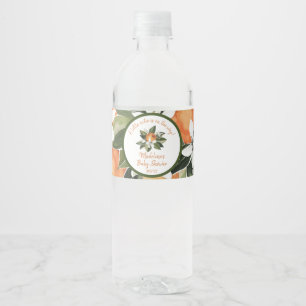 Rótulo De Garrafa De Vinho Cutie De Aquarela No Chá de fraldas