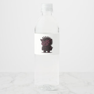 Rótulo De Garrafa De Vinho Design de Arte Clássico Vintage de Cyborg Sloth Wh
