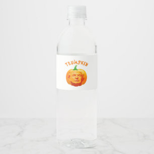 Rótulo De Garrafa De Vinho Dia de as Bruxas engraçado Trumpkin Figurino - Est