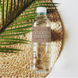 Rótulo De Garrafa De Vinho Dino Dig Excavation Festa de aniversário