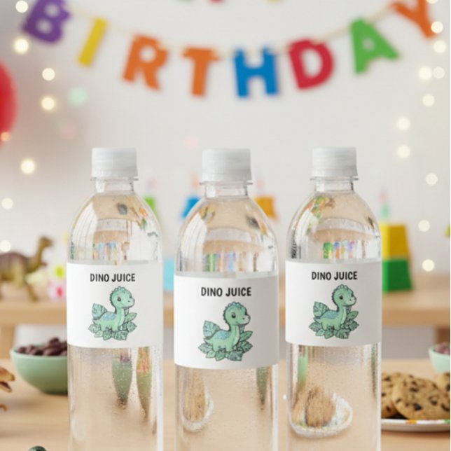 Rótulo De Garrafa De Vinho Dinosaur Food & Drink Labels Set- You Personalize! (Criador carregado)