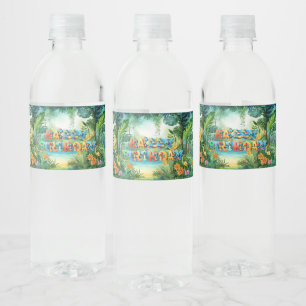 Rótulo De Garrafa De Vinho Dinossauro Gato