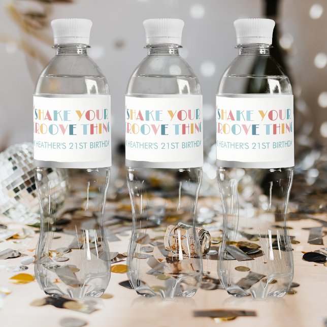 Rótulo De Garrafa De Vinho Disco Ball Agita Sua Coisa De Groove (Criador carregado)