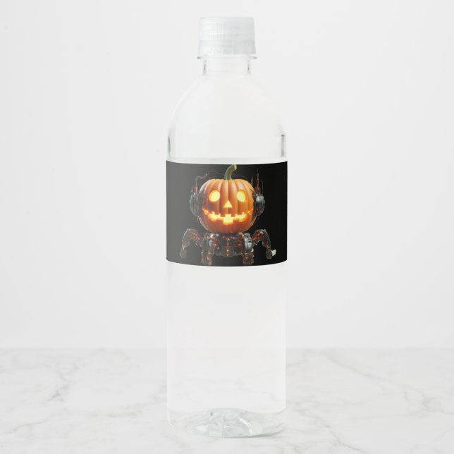 Rótulo De Garrafa De Vinho Doce Halloween com você (Frente)