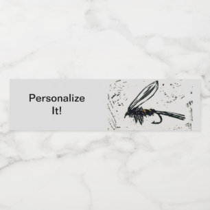 Rótulo De Garrafa De Vinho "Dourada Leitura de Lebre Riva"