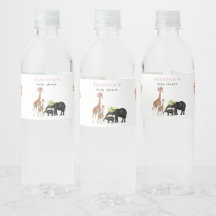 Elefante Bonito e Rapariga Chá de fraldas Floral G