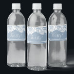 Rótulo De Garrafa De Vinho Elegante Dusty Blue Floral Sesty<br><div class="desc">Essas etiquetas florais azuis empoeiradas que dizem "Sede?" pareceriam incríveis em todas as garrafas de água na sua grande celebração! Eles vão definitivamente adicionar aquele toque final que você tem procurado ao bar e coordenar perfeitamente com o seu tema floral azul empoeirado!</div>