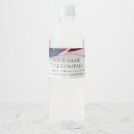 Rótulo De Garrafa De Vinho Empresa American Flag Company Nome Comercial