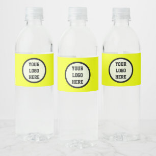 Rótulo De Garrafa De Vinho Empresa de Logotipo Personalizado Neon Amarelo Emp