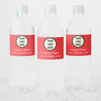 Rótulo De Garrafa De Vinho Empresa de Logotipo Personalizado Vermelho Empresa