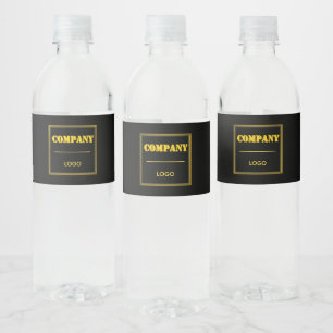 Rótulo De Garrafa De Vinho Empresa Personalizada Preta Moderna Personalizada