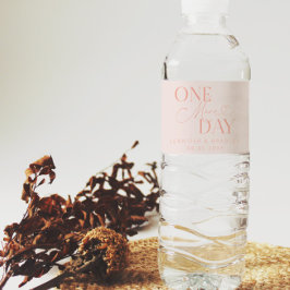 Rótulo De Garrafa De Vinho Ensaio de Casamento Um Dia para o Grande Dia Rosa 