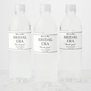 Rótulo De Garrafa De Vinho Era Nupcial Minimalista Moderna Chuveiro Nupcial P