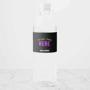 RÓTULO DE GARRAFA DE VINHO ESTILOSO MODERNO PERSONALIZÁVEL PRETO VERIFICADO M