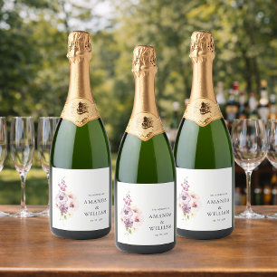 Rótulo de Garrafa de Vinho Estimulante Elegante