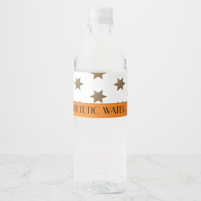 Rótulo De Garrafa De Vinho estrela ouro (Frente)