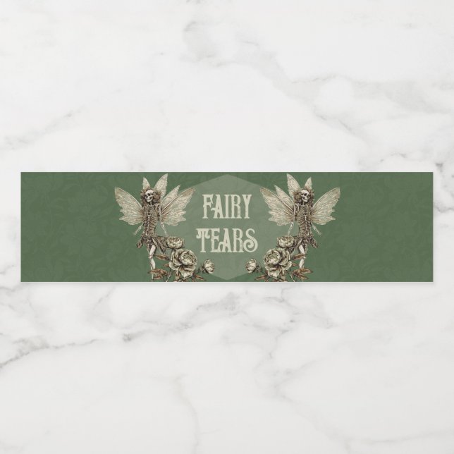 Rótulo De Garrafa De Vinho Fada Elixir Encantada por Emerald (Rótulo Único)