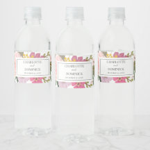 Favor de casamento moderno floral rosa para primav