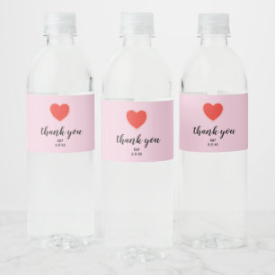 Rótulo De Garrafa De Vinho Favoritos personalizados de casamento com amor pel