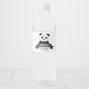 Rótulo De Garrafa De Vinho Festa de aniversário da panda